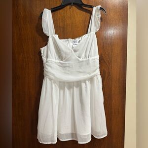 Princess Polly SO SWEET MINI DRESS WHITE